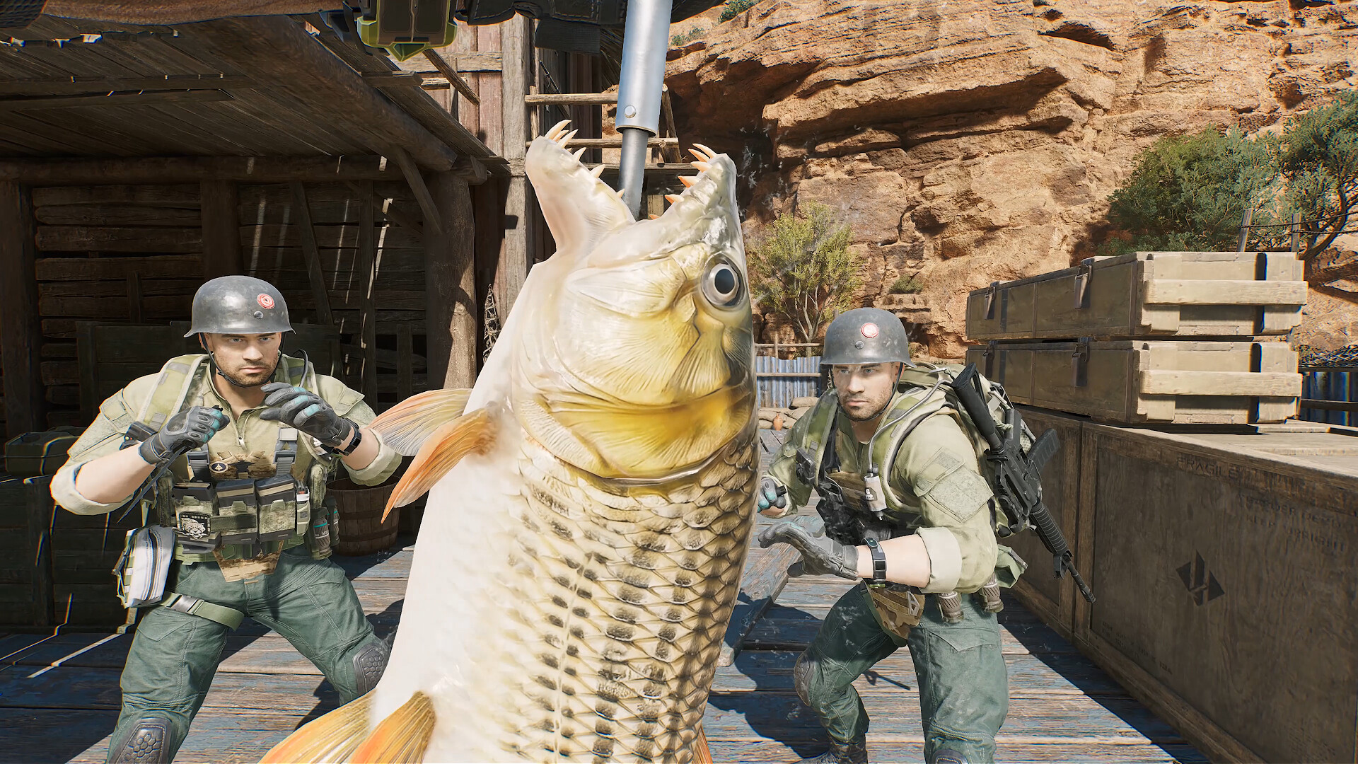 Delta Force operator lineup deployed in tactical formation